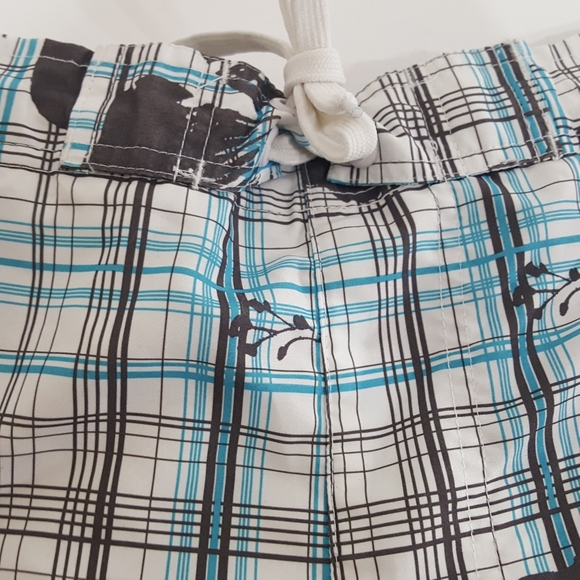 Mens Airwalk Swim Trunk Board Shorts Suit Plaid - Picture 4 of 12